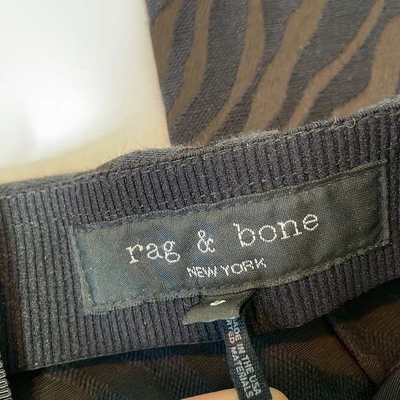 Rag & Bone Simone black zebra pants size 0 - Picture 3 of 11